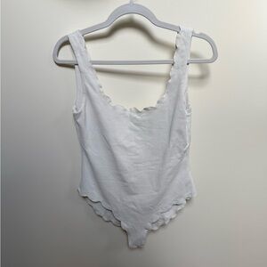 Marysia Swim Cream Scalloped One Piece